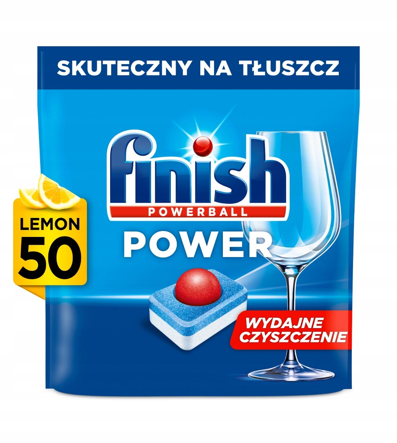 Finish Zestaw Tabletki Do Zmywarki Power All-In-1 100 sztuk Lemon Cytrynowe - obrazek 2