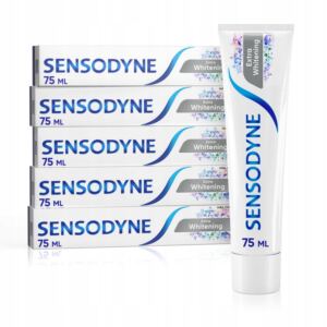 SENSODYNE ZESTAW EXTRA WHITENING PASTA DO Z臉B脫W WYBIELAJ膭CA 5X 75ML