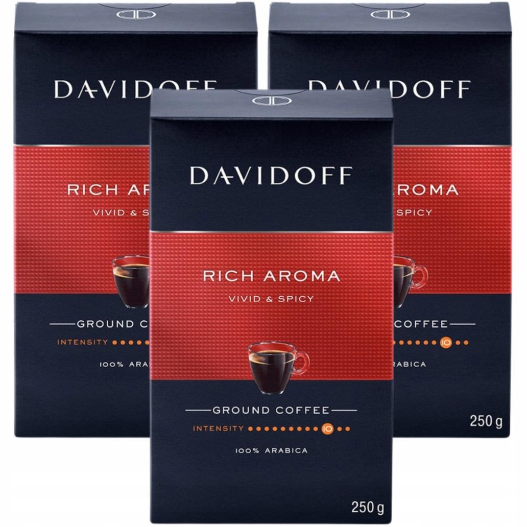 Davidoff Rich Aroma 250g Kawa Mielona x3 Arabika