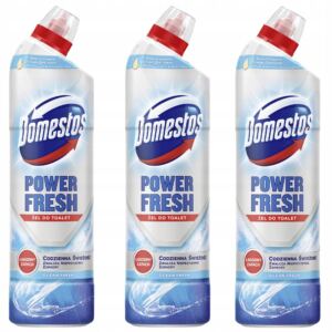 Zestaw Domestos Power Fresh Żel do Toalet Ocean Fresh 700ml x3