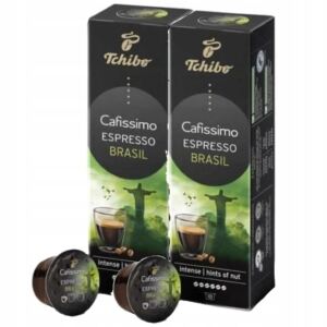 Tchibo Kawa Cafissimo Espresso Brasil 10x2 Kapsu艂ek Zestaw