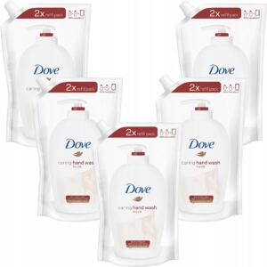 Dove Zestaw Fine Silk Pielęgnujące Mydło do Rąk w Płynie Refill 500ml x5