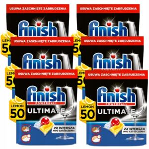 FINISH Ultimate Kapsu艂ki do Zmywarki do Mycia Naczy膰 Lemon 50x6=300 sztuk