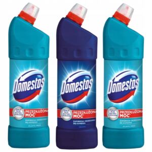 Domestos Zestaw Płyn do WC Toalety Atlantic Fresh 2L + Original 1L