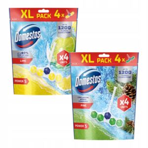 DOMESTOS KOSTKA TOALETOWA ZAWIESZKA DO WC POWER 5 P5 MIX 8x50g