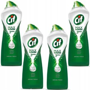 Cif Max Spring Fresh Mleczko z Wybielaczem 650ml 4 sztuki