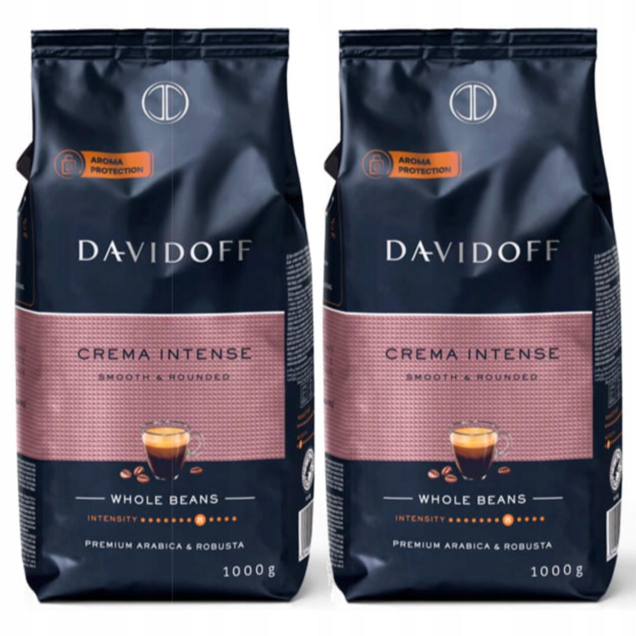 Davidoff Cafe Crema Intense Kawa Ziarnista Arabika Robusta 1kg x2