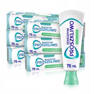 SENSODYNE ZESTAW PROSZKLIWO CODZIENNA OCHRONA PASTA DO MYCIA Z臉B脫W 6X 75ML