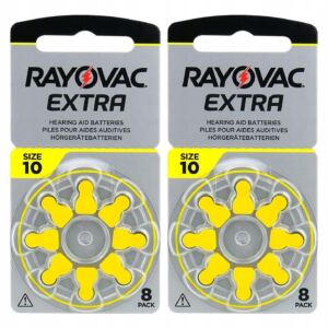 RAYOVAC EXTRA Baterie S艂uchowe 10 MF PR70 ZincAir 16szt
