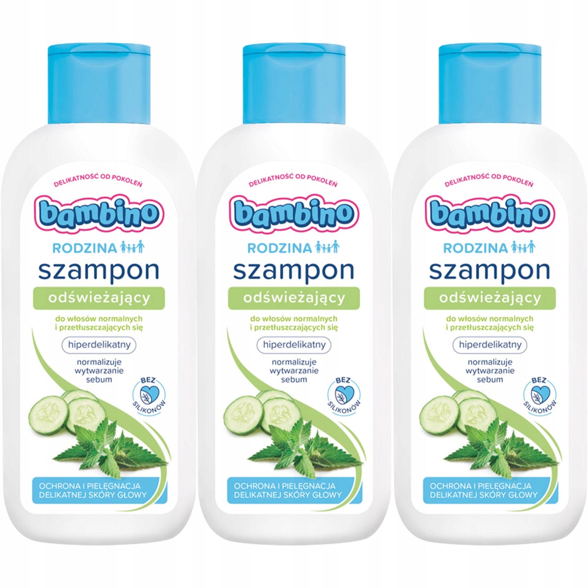 Bambino RODZINA Szampon odświeżający 400 ml *3