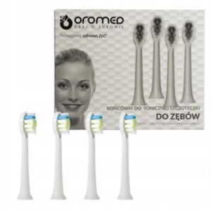 OROMED 4x KOŃCÓWKI DO SZCZOTECZKI SONICZNEJ ORO-SONIC PROFESSIONAL BIAŁE