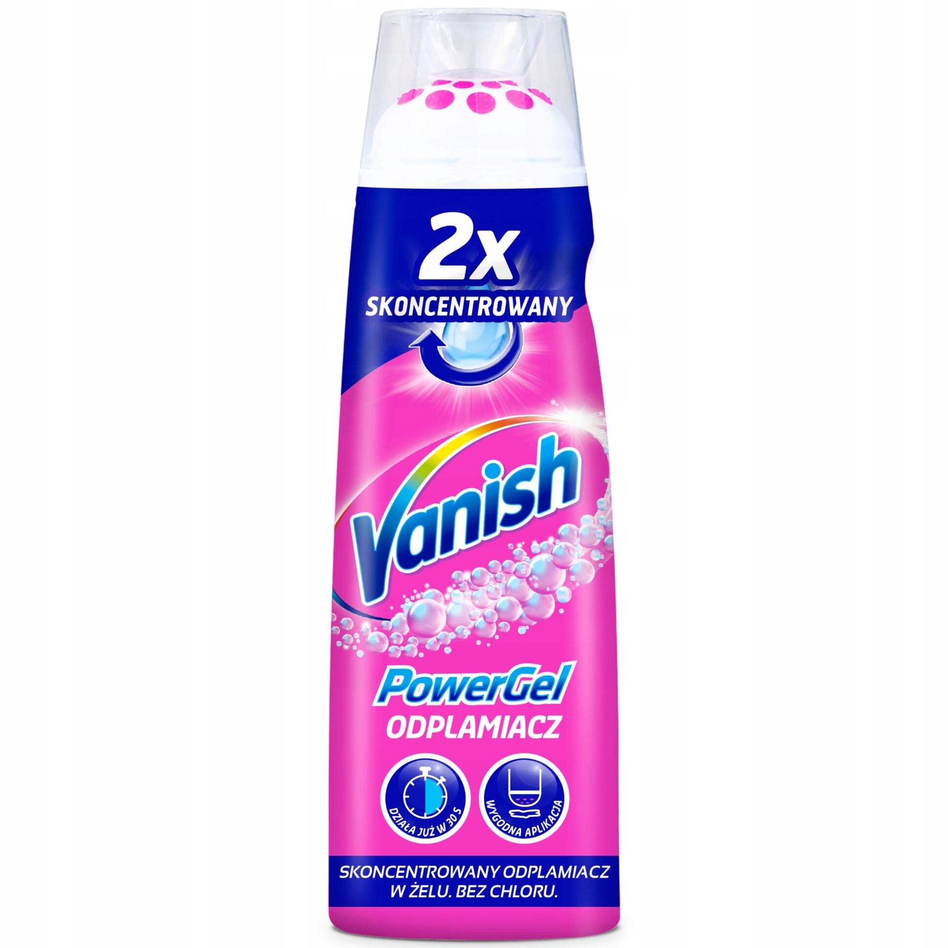 Vanish Zestaw Powergel Odplamiacz w Żelu do Prania Usuwa Plamy 3x 200ml - obrazek 2