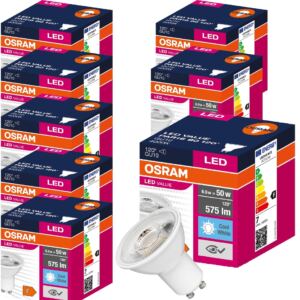 Osram żarówka LED GU10 6,9W=50W 575lm 4000K x 8