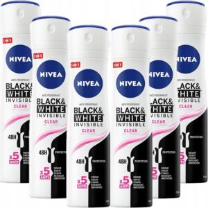 NIVEA WOMAN DEZODORANT INVISIBLE spray 6x150ml