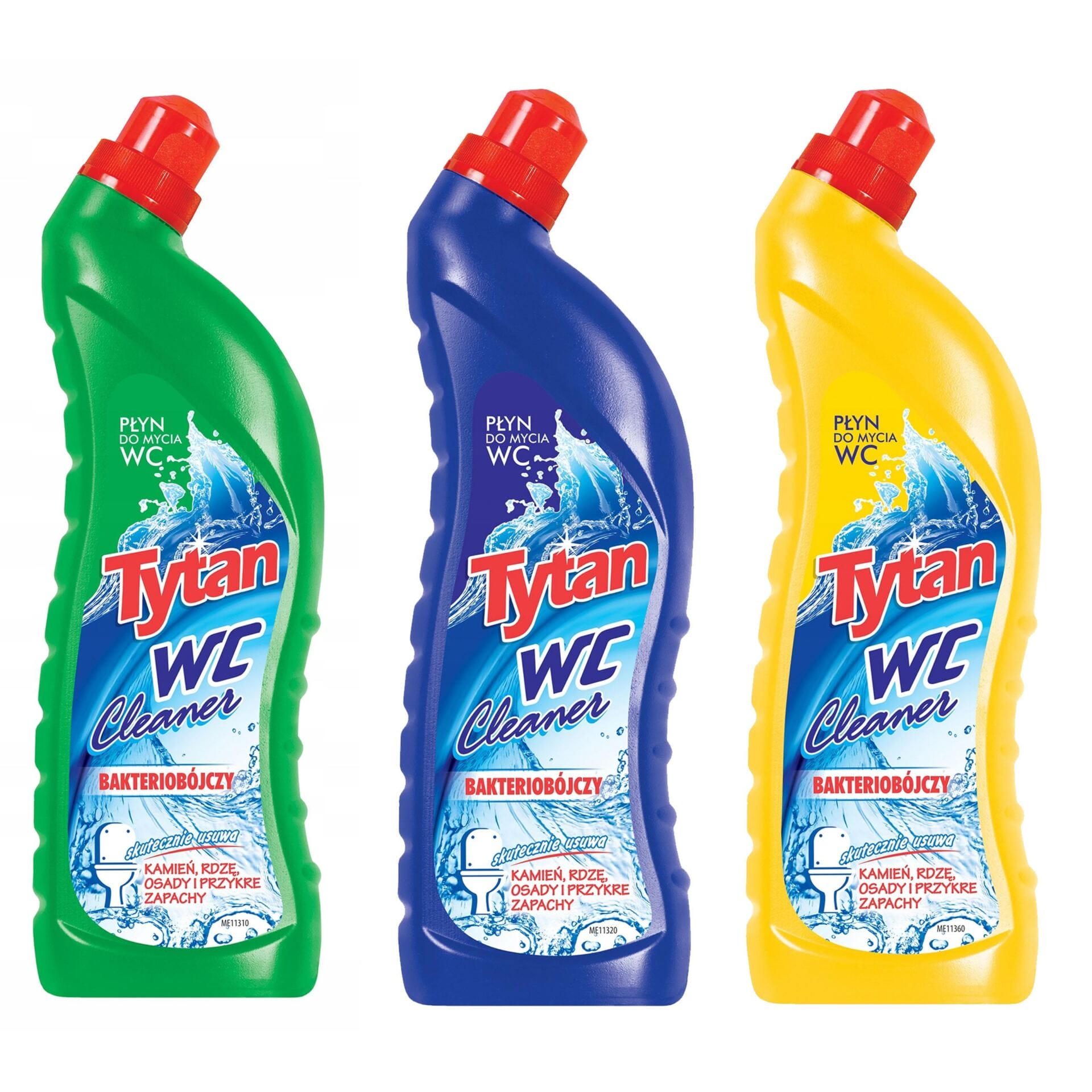 TYTAN PŁYN DO MYCIA TOALETY WC BAKTERIOBÓJCZY MIX 3x700ml
