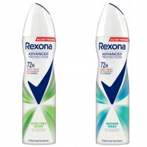 REXONA ADVANCED PROTECT DLA KOBIET ZESTAW ANTYPERSPIRANT SPRAY MIX 2x150ML