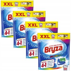 Bryza 4w1 Kapsu艂ki 呕elowe Do Prania Kolor贸w 60x4 240 sztuk