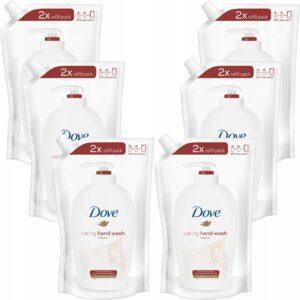 Dove Zestaw Fine Silk Pielęgnujące Mydło do Rąk w Płynie Refill 500ml x6