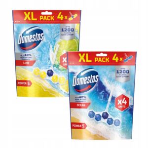 DOMESTOS KOSTKA TOALETOWA ZAWIESZKA DO WC POWER P5 MIX 8x50g