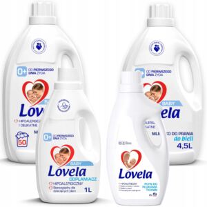 LOVELA PŁYN DO PRANIA KOLORÓW 4,5 I BIELI 4,5 ODPLAMIACZ PŁYN DO PŁUKANIA