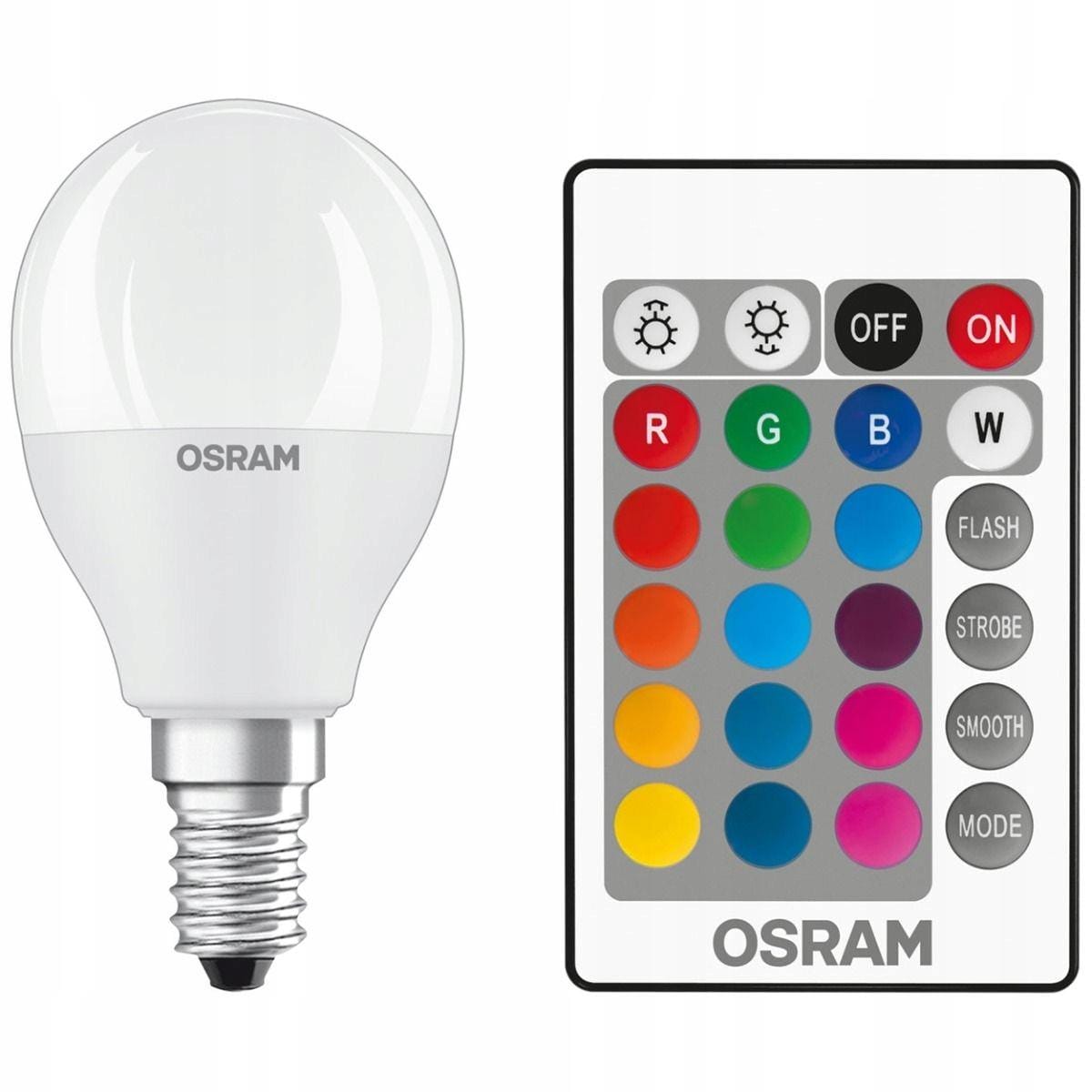 OSRAM Ledvance Żarówka LED kulka RGBW + PILOT 4,9W = 40W E14 470lm - obrazek 8