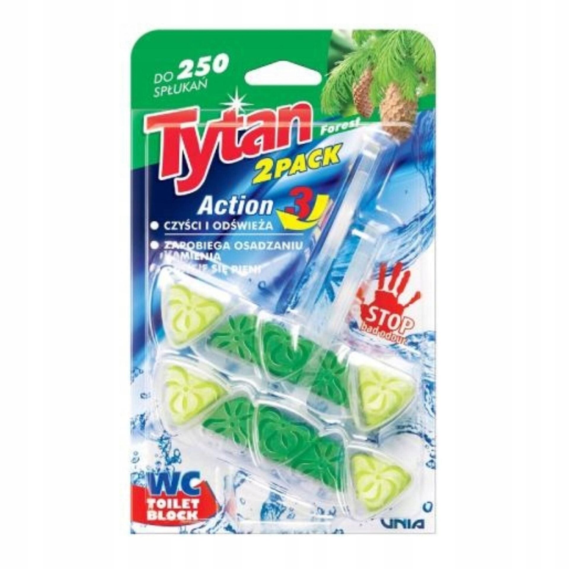 TYTAN Zestaw Kostek Toaletowych do WC do Toalety 8x40g & Blue Water 2x50g - obrazek 2