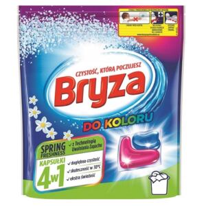 Bryza 4w1 Kapsu艂ki do Prania Koloru Spring Freshness 60 sztuk