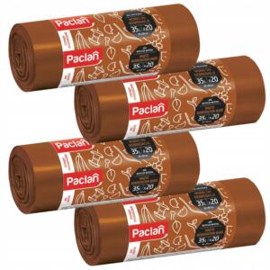 PACLAN WORKI NA ŚMIECI SEGREGACJI BIO NA ODPADY BIODEGRADOWALNE 35L 4x20SZT