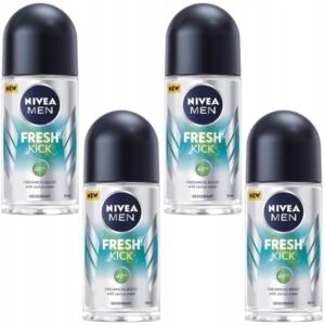Zestaw NIVEA 4 x Fresh Kick Antyperspirant roll-on, 50 ml