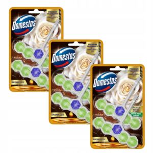 DOMESTOS KOSTKA TOALETOWA ZAWIESZKA DO WC AROMA WHITE ROSE 6x50g