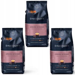 Davidoff Cafe Crema Intense Kawa Ziarnista Arabika Robusta 1kg x3