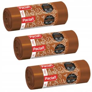 WORKI NA ŚMIECI PACLAN SEGREGACJI BIO NA ODPADY BIODEGRADOWALNE 35L 3x20SZT