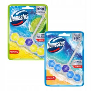 DOMESTOS KOSTKA TOALETOWA ZAWIESZKA DO WC POWER 5 P5 MIX 2x50g