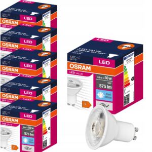 Osram żarówka LED GU10 6,9W=50W 575lm 4000K x 6