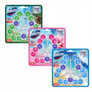 DOMESTOS KOSTKA TOALETOWA ZAWIESZKA DO WC POWER 5 P5 MIX 9x50g