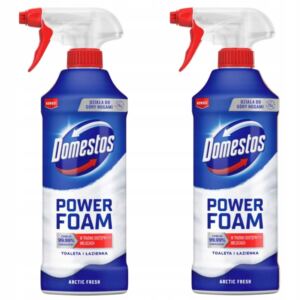 DOMESTOS POWER FOAM PŁYN PIANA DO TOALET I ŁAZIENEK OCEAN SPRAY 2x 435ml