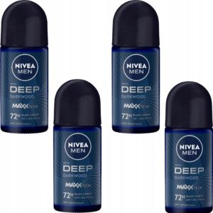 NIVEA Antyperspirant męski w kulce MEN Deep 4*50ml