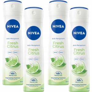 NIVEA Antyperspirant Fresh Citrus 4*150ml spray