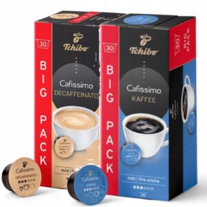 Tchibo Cafissimo Decaffeinato Bezkofeinowa Kawa 30Kaps./Fine Aroma 30 Kaps.