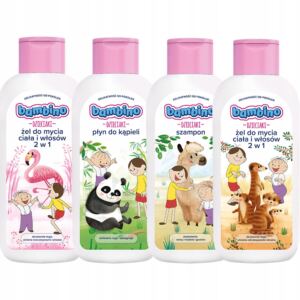 Zestaw Bambino DZIECIAKI alpaka, flaming, surykatki, panda 400 ml