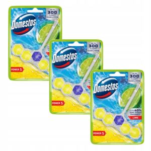 DOMESTOS KOSTKA TOALETOWA ZAWIESZKA DO WC POWER 5 P5 LIME 3x50g