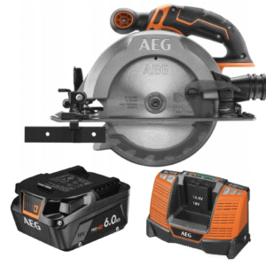 AEG Pilarka Tarczowa 18V BKS18C2-0+ Ładowarka BL1418 + Akumulator 6.0Ah