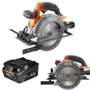 Subkompaktowa Bezczotkowa Piła AEG 18V + Akumulator Litowo-Jonowy 6.0Ah 18V