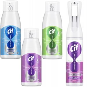 Cif Infinite Clean Fresh Lavender + Eucalyptus Spray 280ml + 3x Wkład 590ml