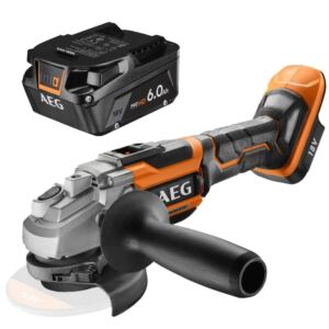 AEG Szlifierka Kątowa Bezszczotkowa + Akumulator Litowo-Jonowy 6.0Ah 18V