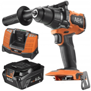 AEG Wiertarko-Wkrętarka z Udarem 18V + Ładowarka BL1418 + Akumulator 6.0Ah