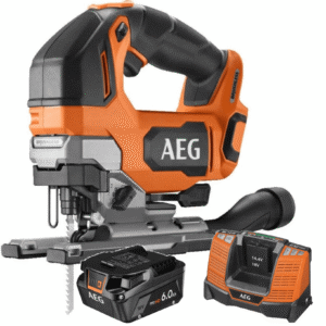 AEG Bezszczotkowa Wyrzynarka 18V + Ładowarka BL1418 + Akumulator 6.0Ah