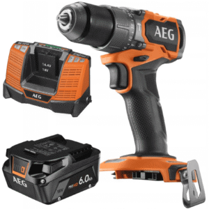 AEG Wiertarko-wkrętarka z udarem 18V+Ładowarka AEG BL1418+Akumulator 6.0Ah