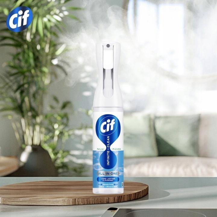 Cif Infinite Clean Sensitive Lotus +Mineral Salt Spray 280ml+3x Wkład 590ml - obrazek 3