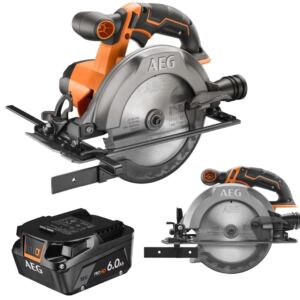 Pilarka Tarczowa AEG 18V BKS18C2-0+Akumulator Litowo-Jonowy 6.0Ah 18V